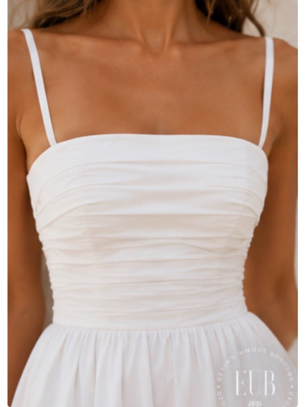 Reformation Lissa Convertible Organic Cotton Midi Dress Ivory NWT Size 8 - Picture 8 of 16